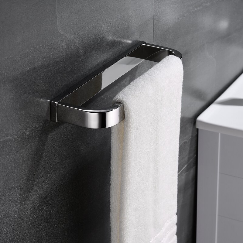 Håndklæde ring håndklædestang toilet håndklædeholder sus 304 rustfrit stål krom overflade badeværelse hardware tilbehør