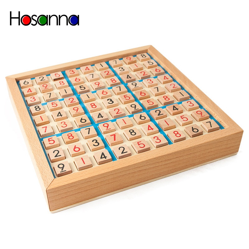 Sudoku en bois pour enfants, jeu d'échecs, plateau de jeu pour adulte, pensée logique, jouets éducatifs, pour enfants