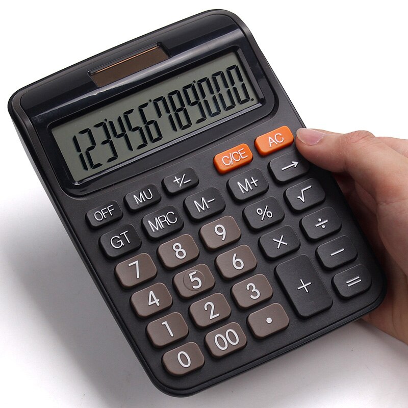 With voice calculator cute Korean candy color little fresh calculator computer big keys financial accounting special girl pink