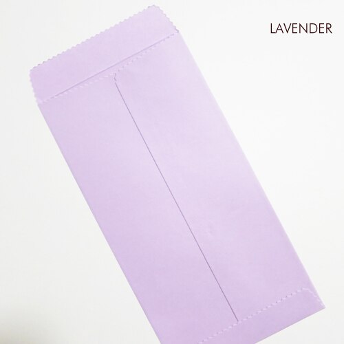 50 pcs 170x85mm (6.6 "x 3.3") couleur papier enveloppe verticale Style chinois enveloppe: Lavendar