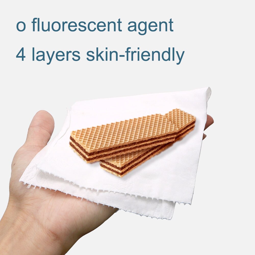 HILIFE Rolling Toilet Paper Coreless Napkins Roll 4 Layers 6 Rolls Hand Towels Home Bath Kitchen Tissue Papers