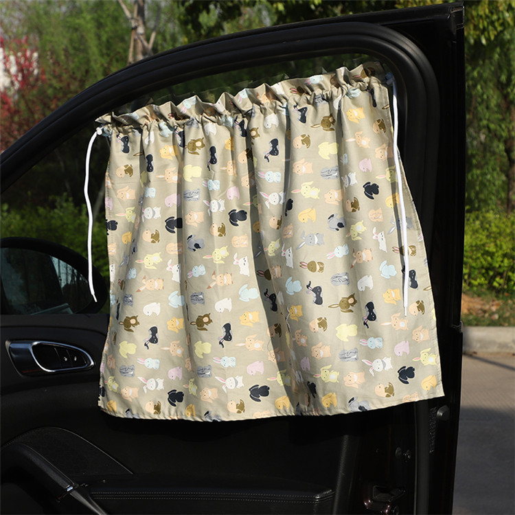 Pare-soleil pour pare-brise de voiture, rideau pare-soleil de voiture, joli pare-soleil de voiture imprimé, pare-soleil de voiture de dessin animé mignon, pour fenêtre arrière: 12
