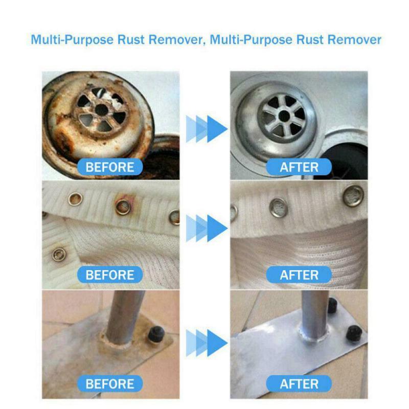 Multi-Purpose Rust Inhibitor Vehicle Chrome Rust Remover Derusting Spray Car Maintenance Cleaning Rust Remover Wash Accessories