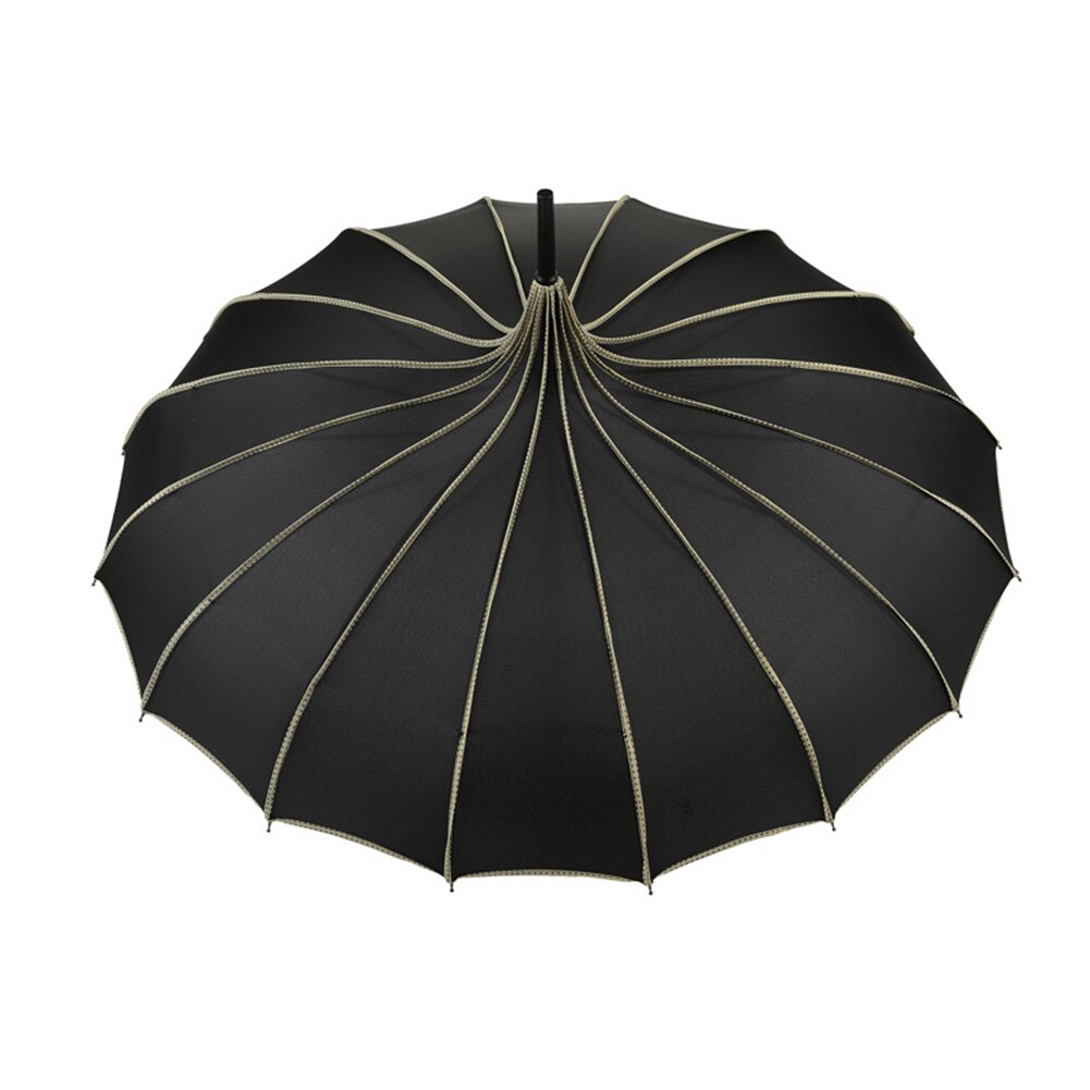Parapluie pagode Vintage pour mariage, protection UV contre la pluie et le soleil, JW: Black