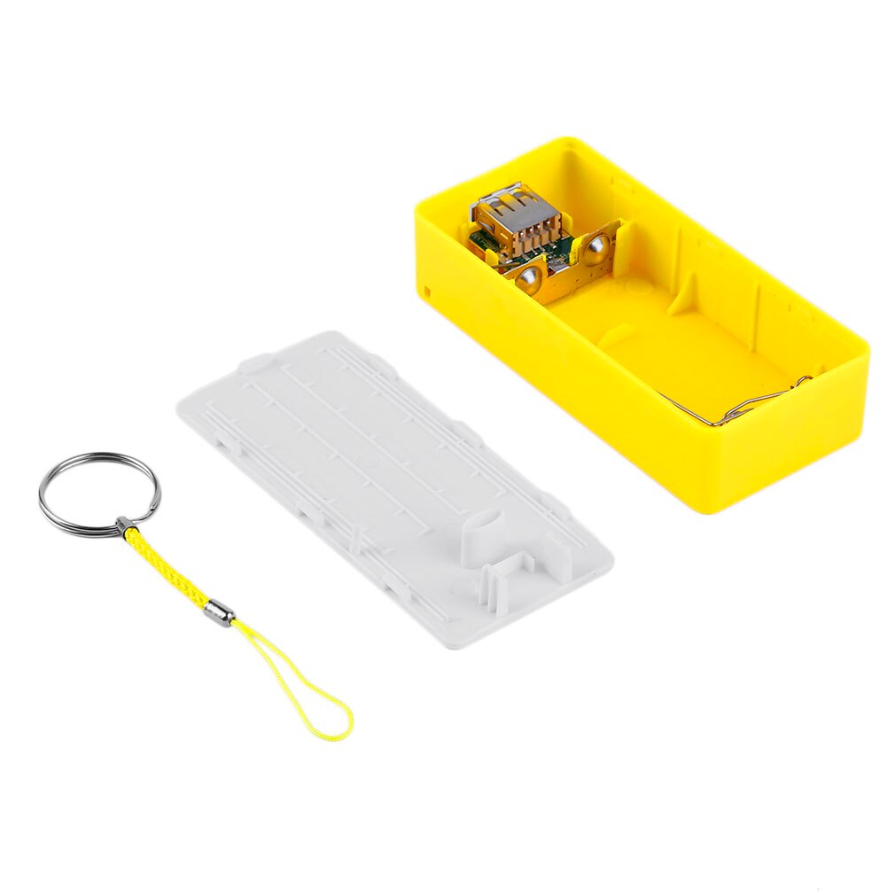 6 kleuren 5600 mah 5v usb diy powerbank-hoesje draagbare externe batterij-opbergdoos powerbank-hoesje voor mobiele telefoons