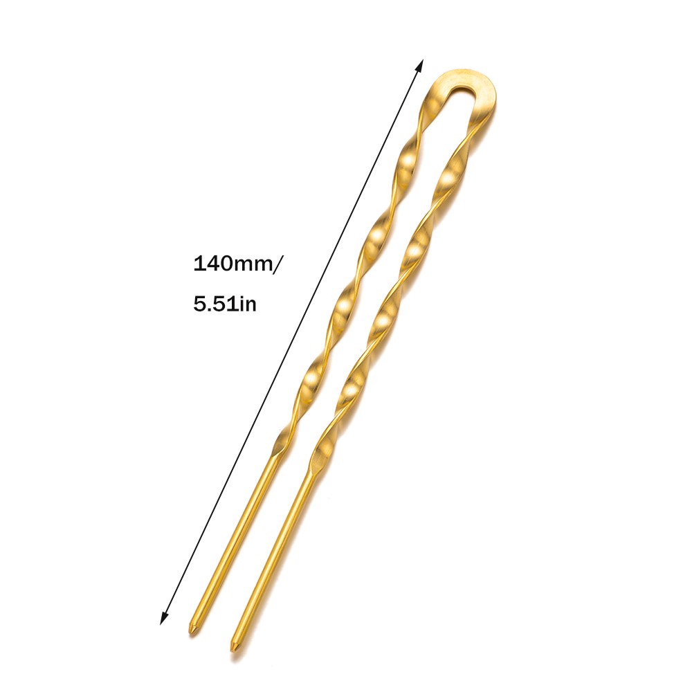 Pinzas para el pelo en forma de U de Metal Vintage para mujer, horquillas para el pelo, palos para el pelo, tocado de estilo para novia, , accesorios decorativos, 1 pieza