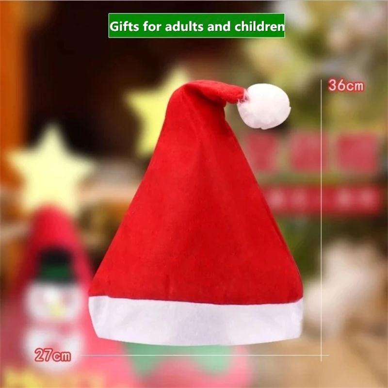 Kerst Volwassen Kinderen Rode Klassieke Kerst Hoed Kerst Decoraties