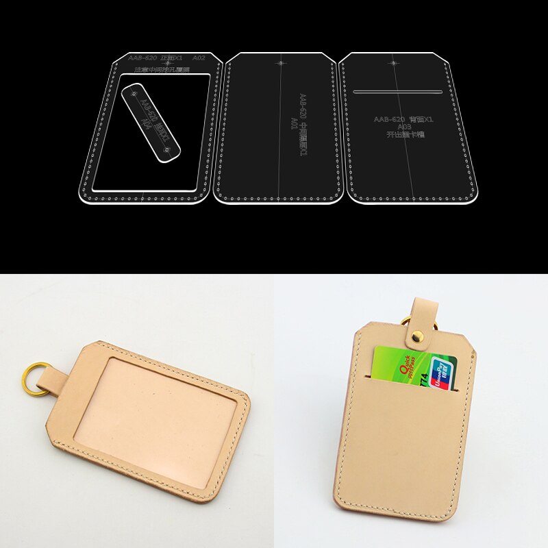 1 Set Diy Acryl Stencil Clear Template Patroon Tool Kaart Pakket 12*8Cm