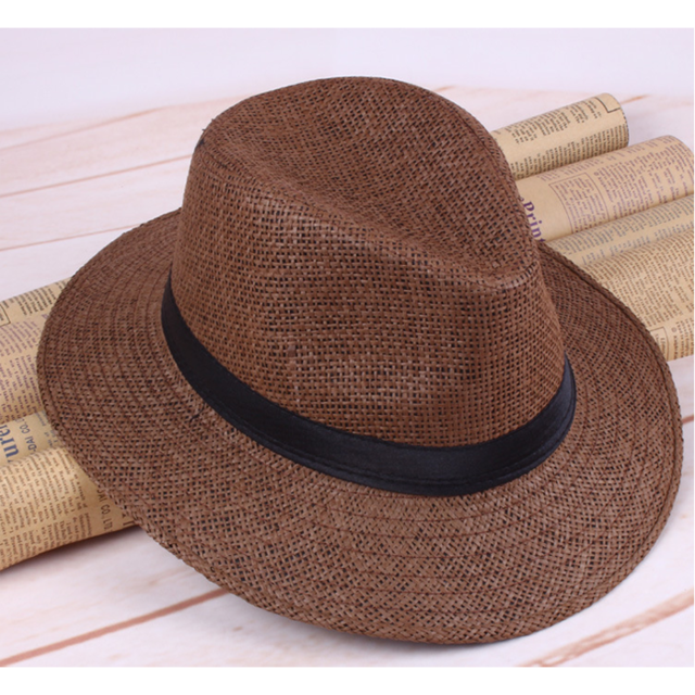 Mode Panama Hoed Zomer Zon Hoeden Voor Vrouwen Man Strand Strooien Hoed Voor Mannen Uv-bescherming Cap Chapeau Femme: 5