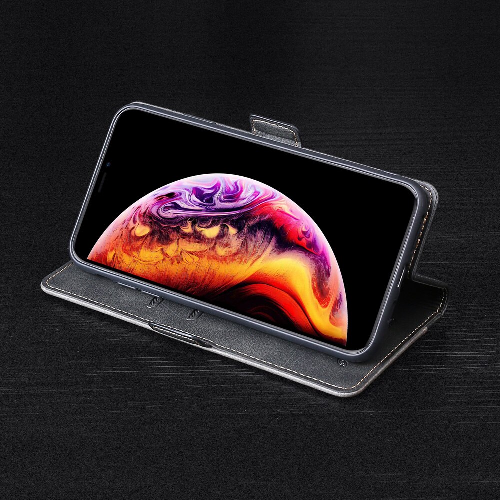 Lommebokdeksel til xiaomi poco  x3 nfc telefonveske poco  x3 nfc 6.67 tommers skinnkortspor magnetdeksel poco  x3 nfc fundas