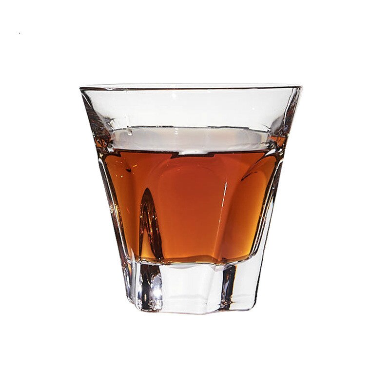 Vaso de Whisky clásico para Bar, vaso de Whisky, cerveza, vino, juego de vidrio de agua tallado de dos piezas
