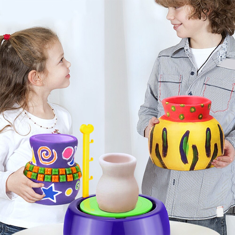 DIY Keramik Handwerk Kit Spielzeug Künstler Studio Keramik Maschine mit Ton Pädagogisches Spielzeug für Kinder Anfänger