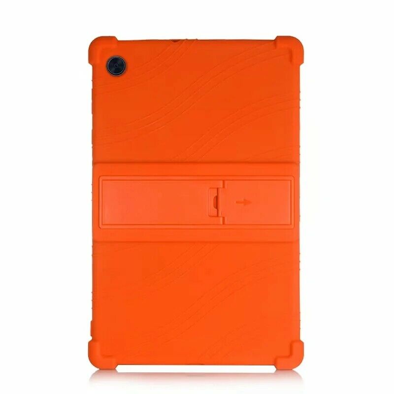 Silicon Case Voor Lenovo Tab M10 Fhd Plus Stand Cover M10Plus TB-X606 TB-X606F TB-X606X Houder Protector: Orange