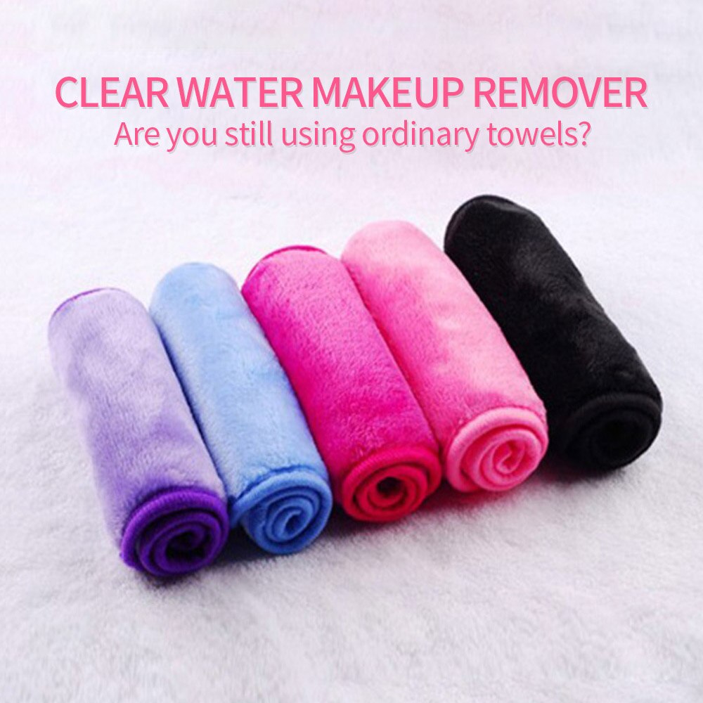 5 Stks/partij Herbruikbare Make-Up Handdoek Microfiber Make Up Remover Gezicht Reinigen Handdoek Make-Up Remover Doekjes Geen Nodig Schoonmaken Olie