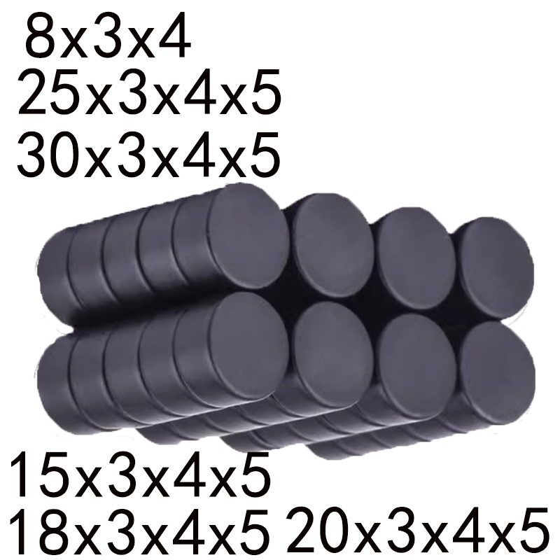 18 x 3 18 x 4 18 x 5 20 x 3 20 x 4 20 x 5 25 x 3 25 x 5 sort lille rund magnet køleskabsferritmagnet permanent rund højttalermagnet