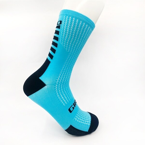 Cycling socks Men Women Coolmax Cycling Socks Breathable Basketball Running Football Socks: Sky Blue