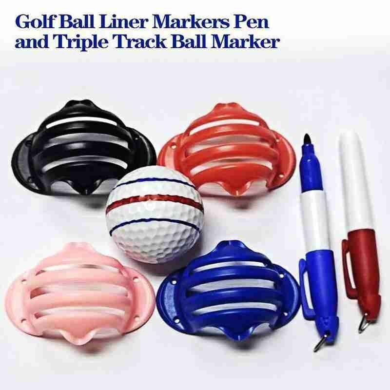 1Set Golf Ball Liner Golf Ball Alignment Line Marker Marks Template Draw Golf Swing