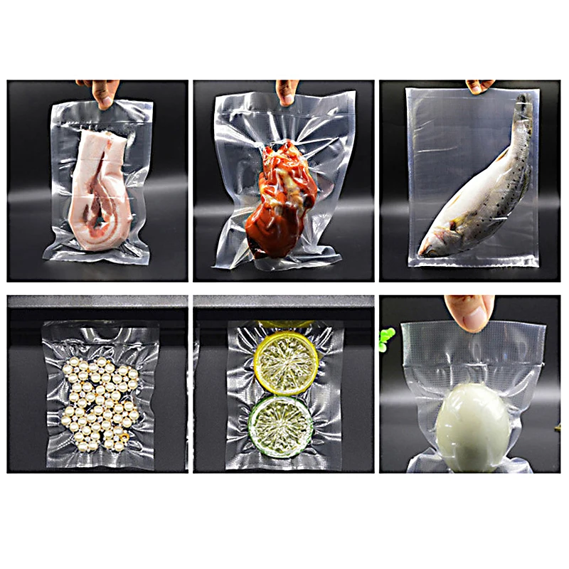 Sacs en plastique pour emballage sous vide alimentaire, 500CM, pour conserver les aliments frais, sacs de Compression scellés, Organization du stockage de cuisine