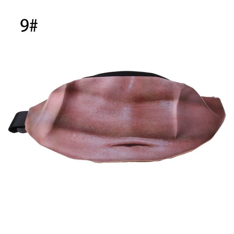 Neuheit Spaß Männer Frauen Vati Tasche Papa Bod Taille Taschen Bahre Fett Haarigen Bauch fanny Pack