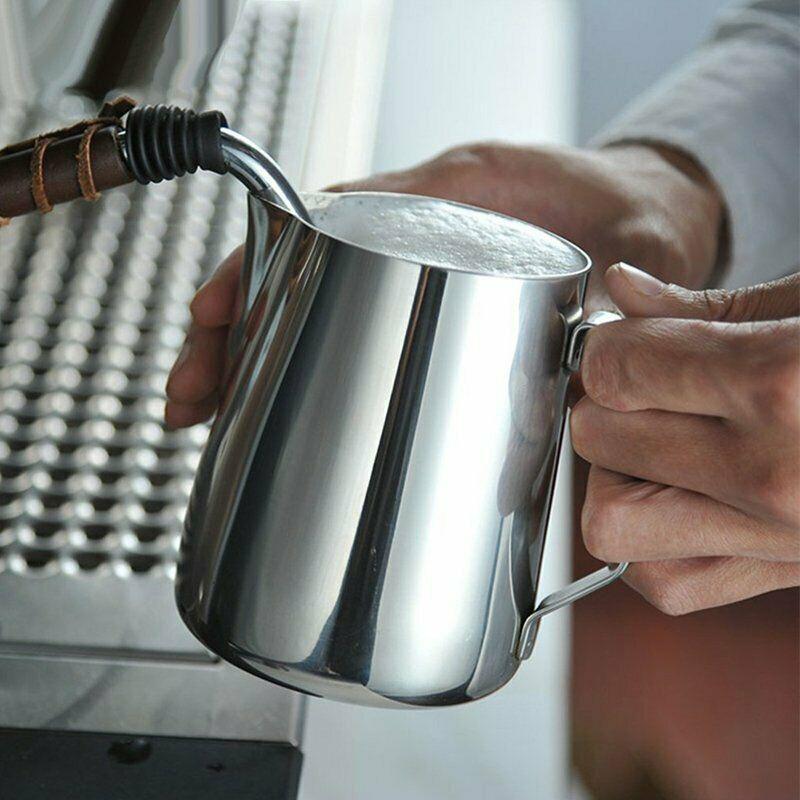 Melkschuimkannetje lattekan houder houder roestvrij staal
