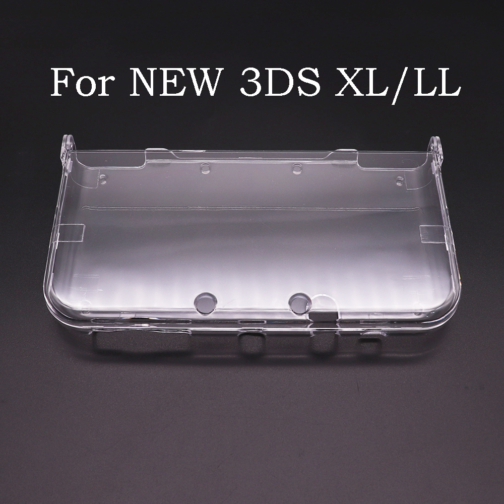 Coque rigide de protection en plastique cristal transparent, housse pour console 2DS, NDSL, DSI, NDSi XL, 3DS XL, 3DS XL LL, 1PC: WHITE