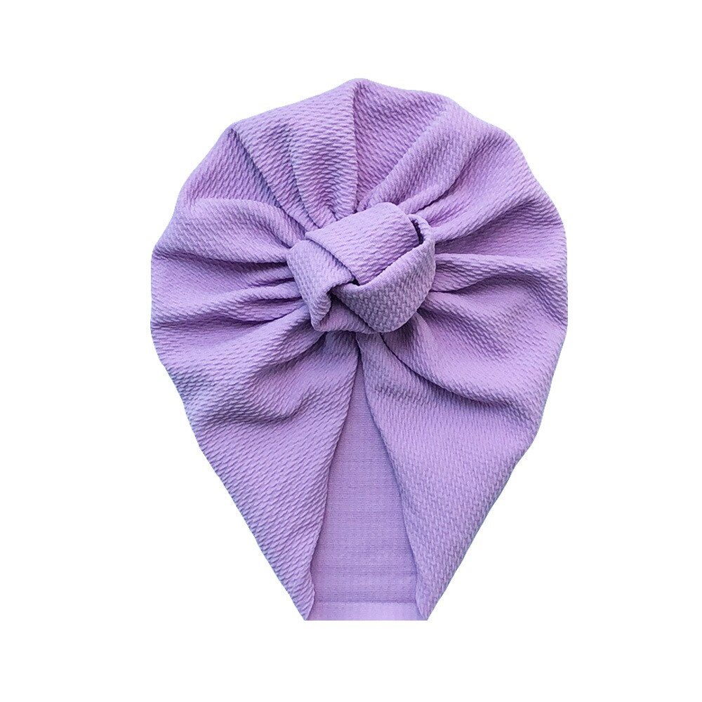 Crianças chapéu atado chapéu recém-nascido grão de milho gorro do bebê cor sólida kink chapéu fotografia adereços meninos e meninas acessórios: 886 Light Violet