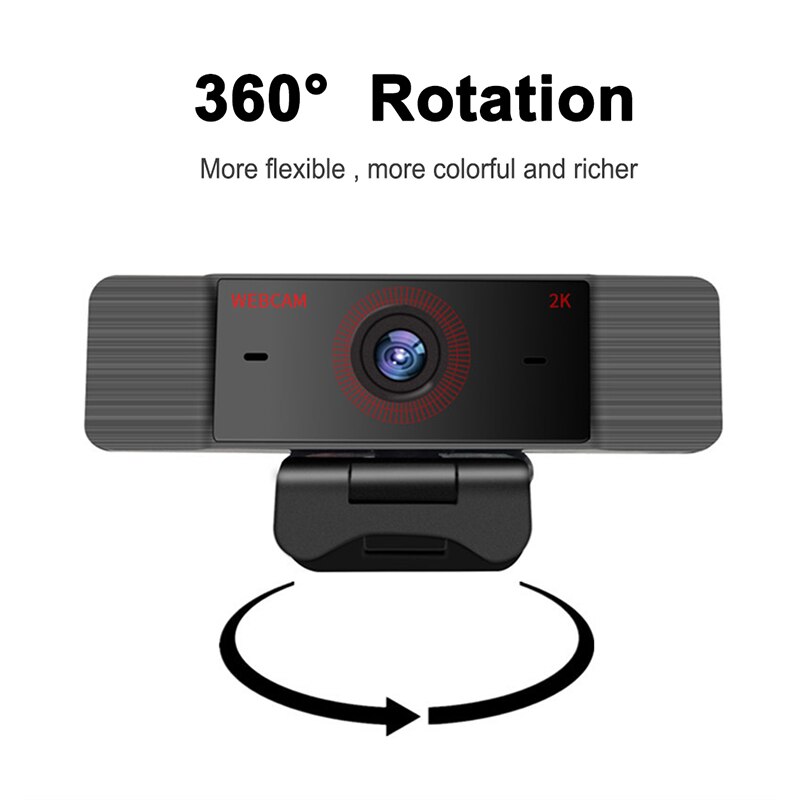 2K 1080P 720P 480P Hd Webcam Met Microfoon Draaibaar Pc Desktop Web Camera Cam Mini Computer webcamera Cam Video-opname Werk