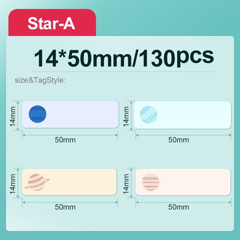 NiimBot D11/D110 label paper name sticker books stationery box textbook homework box waterproof self cartoon sticker