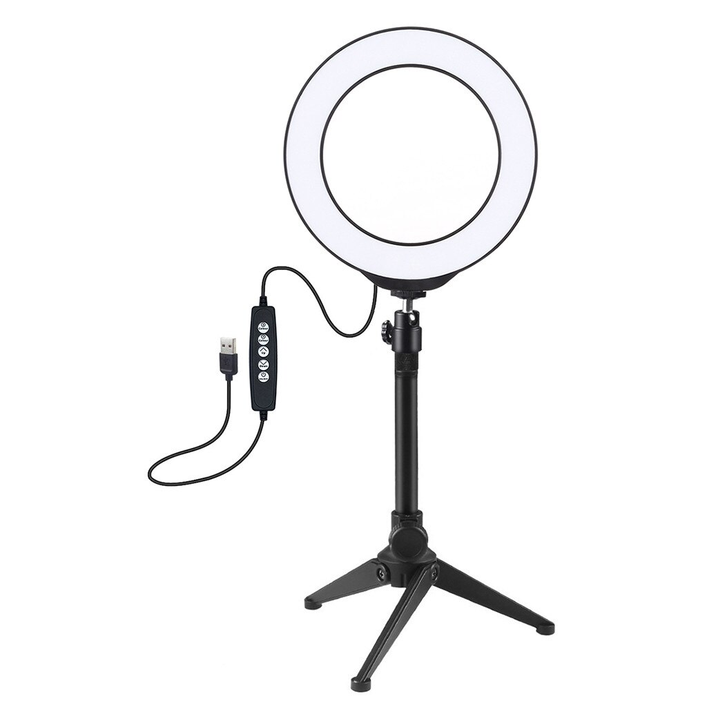 Ring Light 6.2 inch Dimmable RGB Ring Light for Makeup Video Desktop Led Ring Light