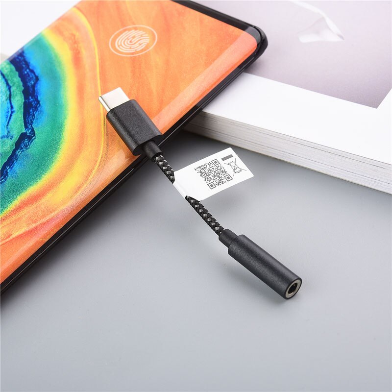 Original Motorola Type C 3.5 Jack Earphone Audio Cable USB C to 3.5mm AUX Headphones Adapter For Moto Edge S Pro Z Z3 Razr S21+