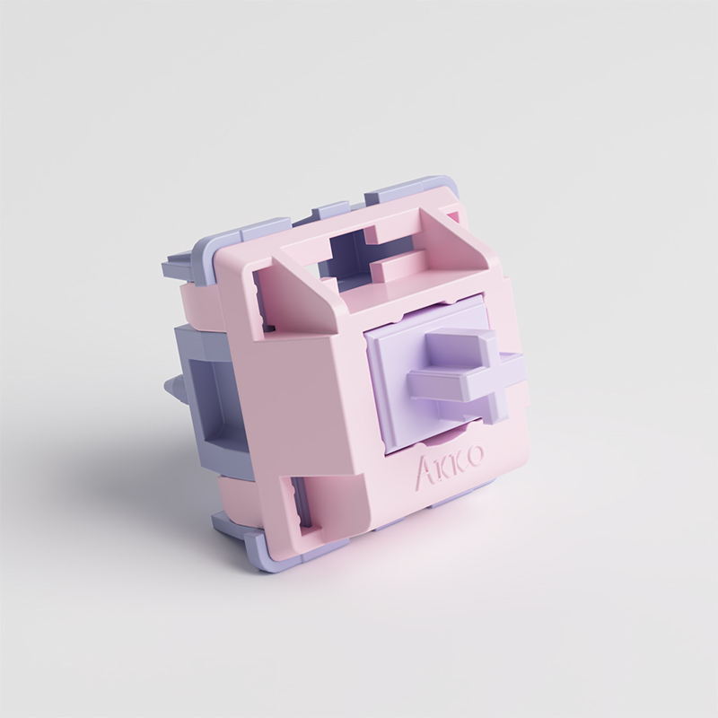 Akko Fairy Switch Interruptor silencioso lineal de 5 pines 50gf compatible con teclado mecánico MX (45 piezas)