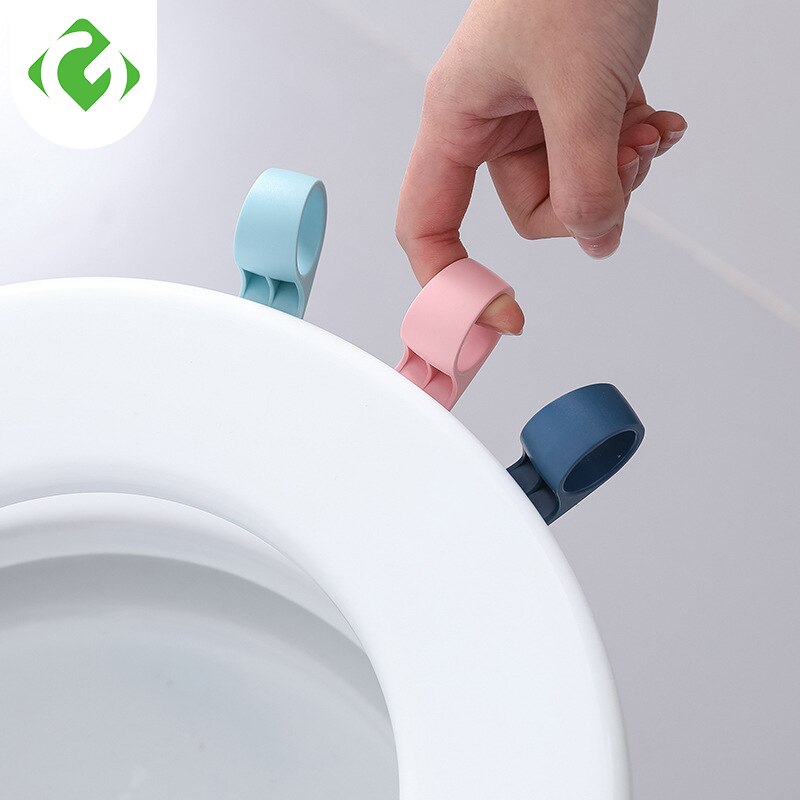 1pc bærbare toilet toiletdæksel løfteudstyr undgå at røre toilet låg håndtag badeværelse tegneserie snegl toilet sæde løftere guanyao