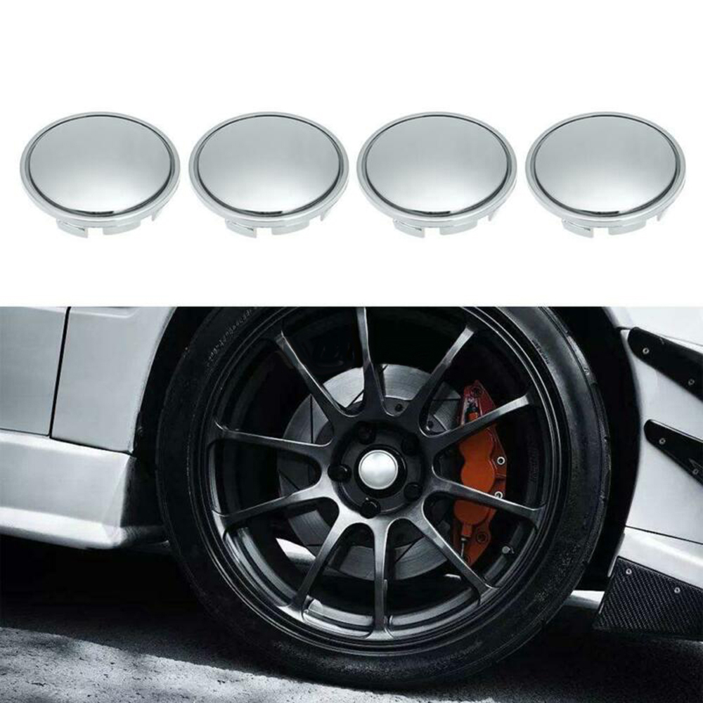 Tyre Car Wheel Center Cap 4Pcs set Hub Silver Vehicles 56mm