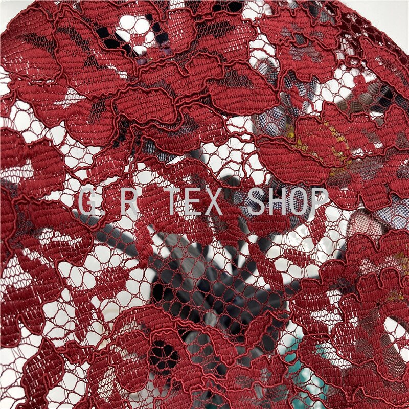 2 metro de tecido de renda poli para vestido