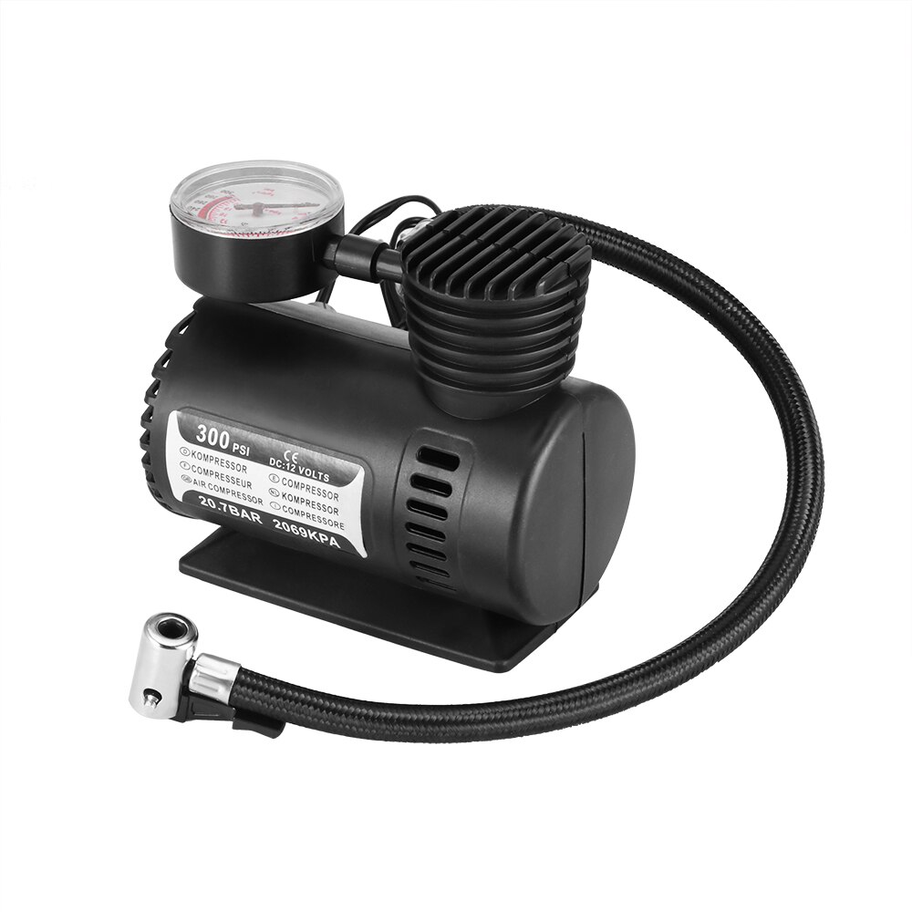 1PC 12V 300PSI Car Auto Portable Electric Air Compressor Kit For Ball Bicycle Minicar Tire Inflator Pump Car Accessories