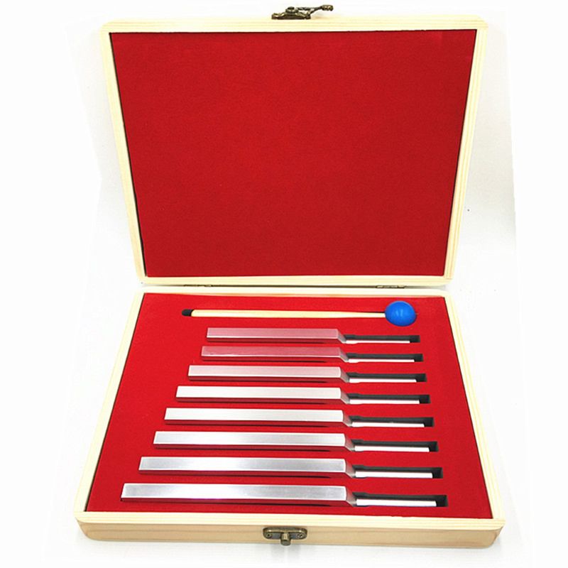 Aluminum Tuning Fork Set With Mallet, 13 Forks For Healing And Relaxation