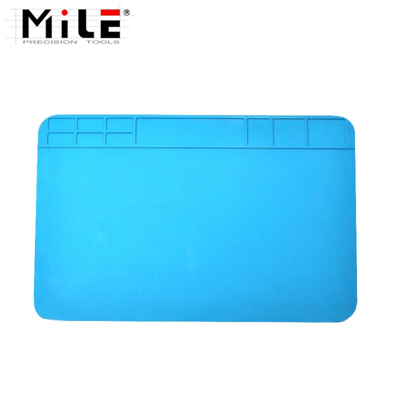 mile 30x20cm Heat Insulation Silicone Pad Mobile Phone Computer Repair Disassembly Work Station Desktop Mat Repair tool part: Default Title