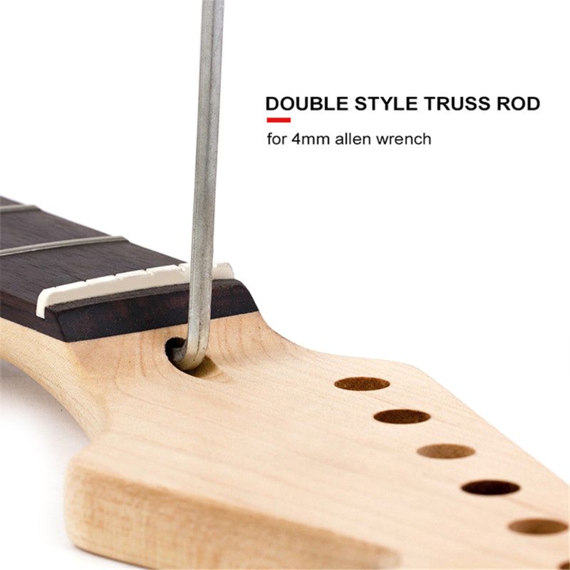 22 Fret Gitaar Hals Esdoorn Hout Toets Sector En Binding Inlay Voor Lp Gitaren Vervanging