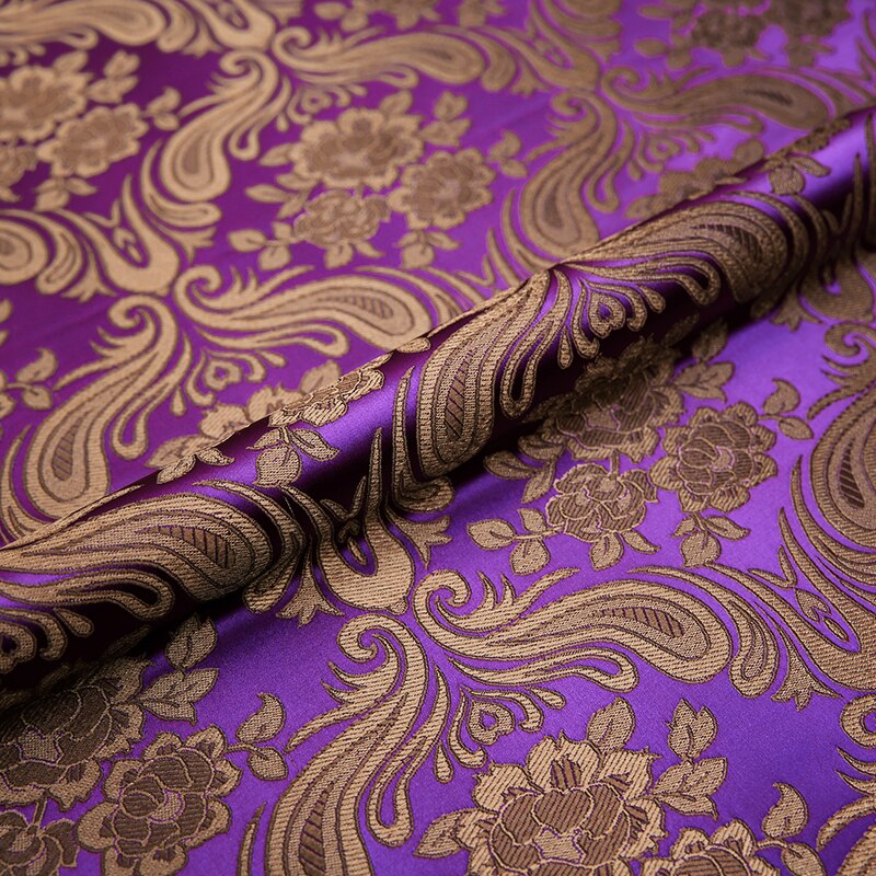 Sidentyg brokad jacquard klädsel för att sy cheongsam och kimono klänning av gör-det-själv-material: 3