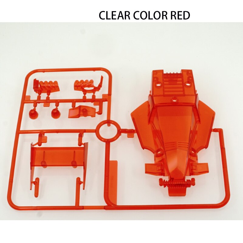 self made mini 4wd parts shells color clear blue/light green/black/red 1pcs-use for T1/T3 chassis 1/32 scale model car CC model: 03