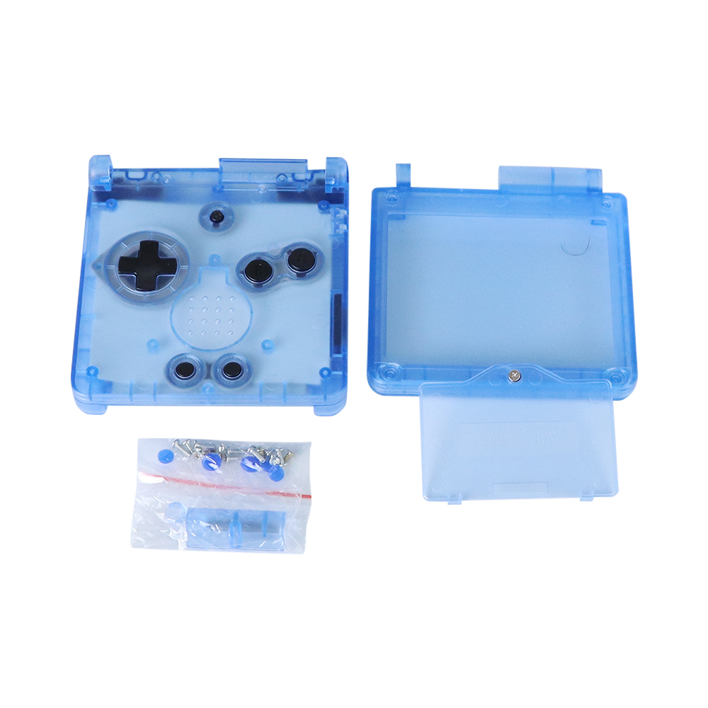 Funda transparente para GBA SP, carcasa de repuesto para Game Boy Advance SP, 1 piezas: Azul