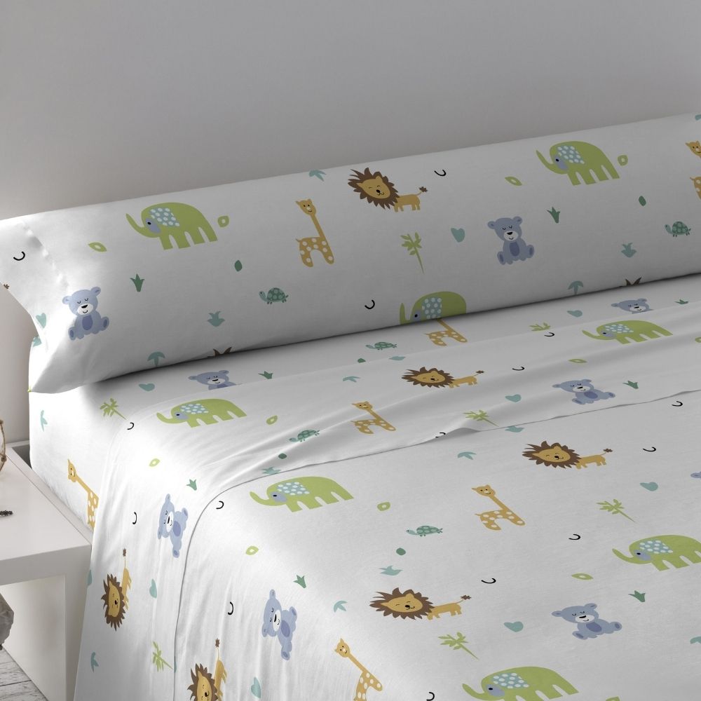 PimpamTex- Juego de sábanas para cama 90 100% Algodón | Ropa de cama con 3 Piezas y Estampados Originales | Sábanas Cama IT/PT: Animales