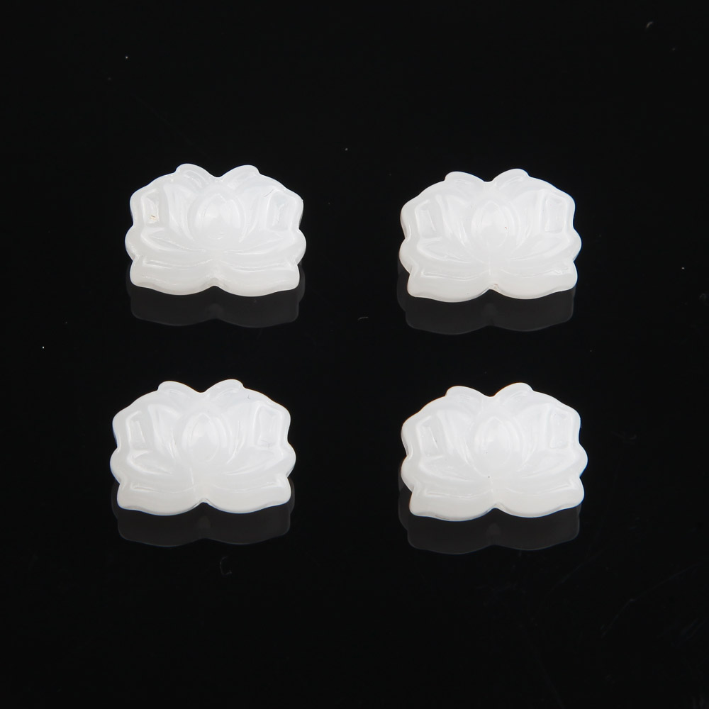 50PCS Flower Glass Beads Charms Pendant Necklace for Jewelry Making Supplies Beaded Findings DIY 10*14mm: Brown