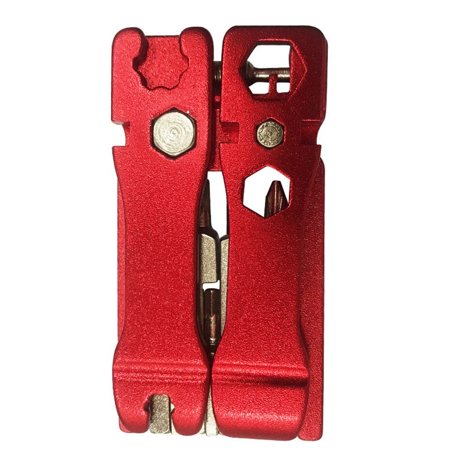 20-in-1 Multi-Function Cycle Bike Bicycle Repair Kit Bicycle Repair Tools Kit Hex Spoke Wrench Mountain Cycle Screwdriver Tool: red