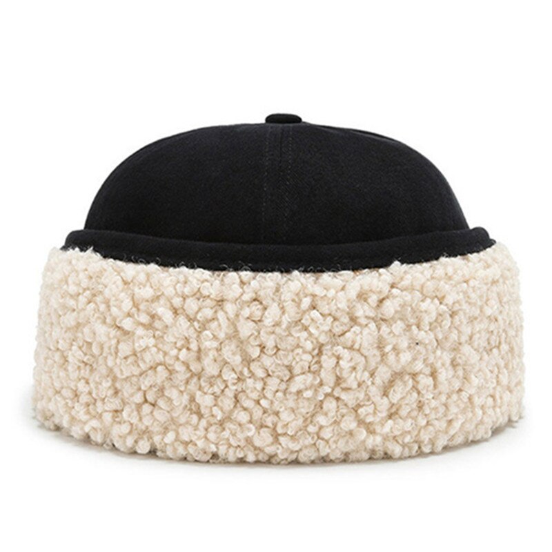 Novelty Winter Thermal Bomber Hats For Men Women ins Style Velvet Thicken Lamb Wool Biker Windproof Hat Earmuffs Cap Ski Cap