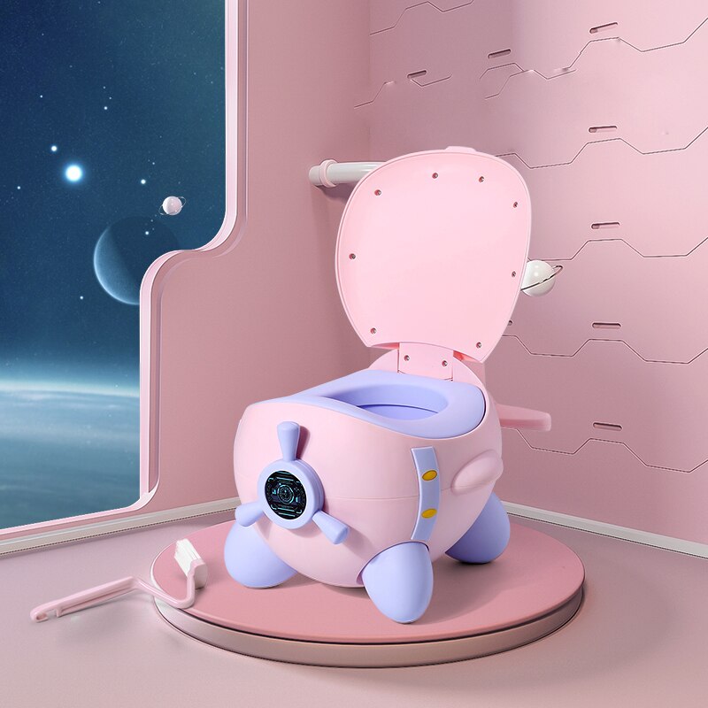 Chine fournisseur mignon bébé pot doux bébé toilette formation pour pot gratuit brosse: Rose
