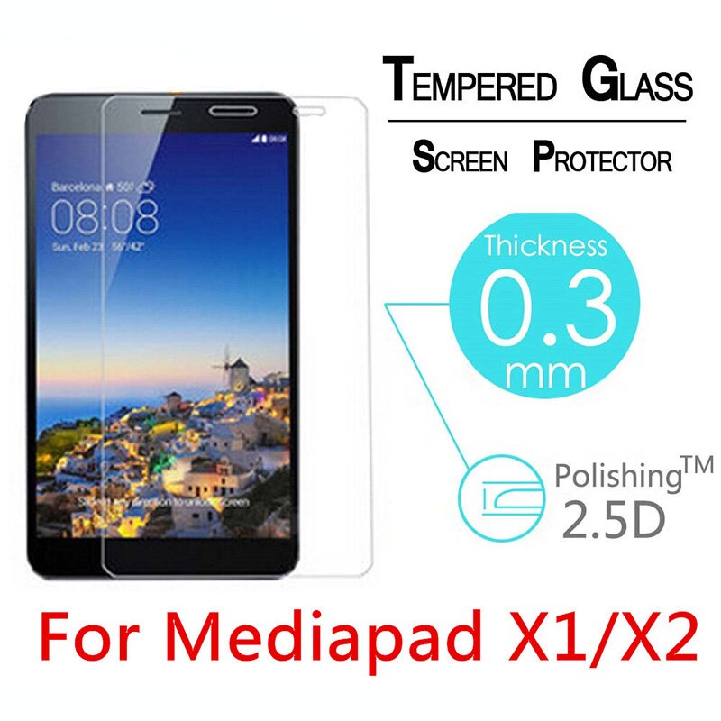 Vidrio Templado 9H 0,3mm para HuaWei Mediapad X1 Honor X2 7 pulgadas, cubierta protectora de pantalla, vidrio Fim a prueba de explosiones, endurecido