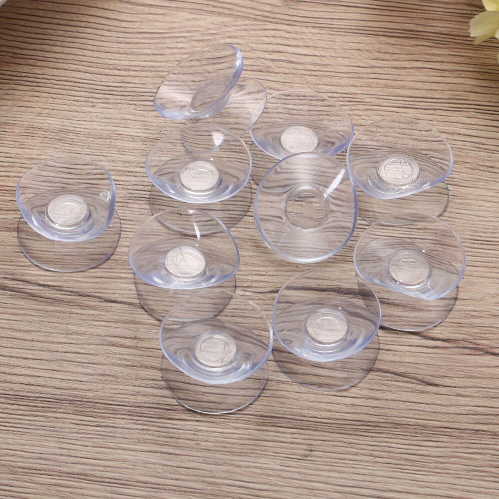 10pcs 30mm Double Sided Suction Cups Sucker Pads Multifunction Sink Storage Shelf Sucker Racks For Kitchen Supplies