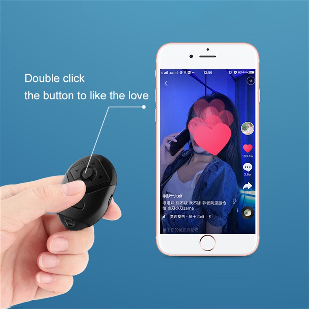 kebidu Bluetooth Selfie Shutter Release Mini Photograph Button Controller Adapter For Phone Selfie Photo Control Remote Button