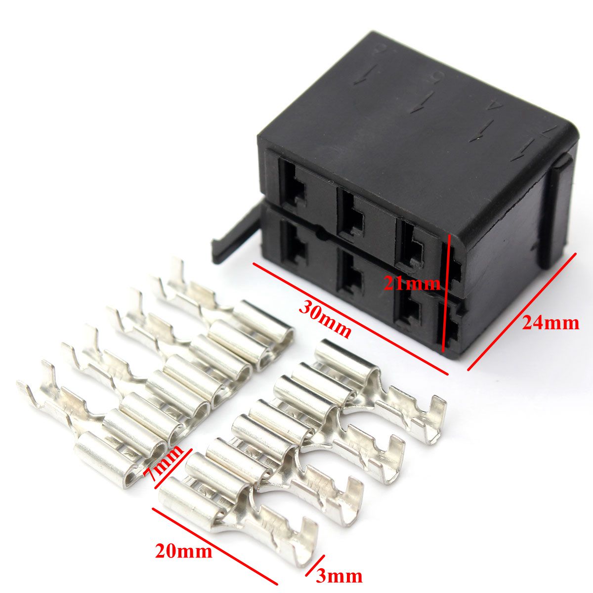 8X Female Spade Terminals Connectors Wire Terminal Connector For ARB Socket Plugs Carling Rocker Switch
